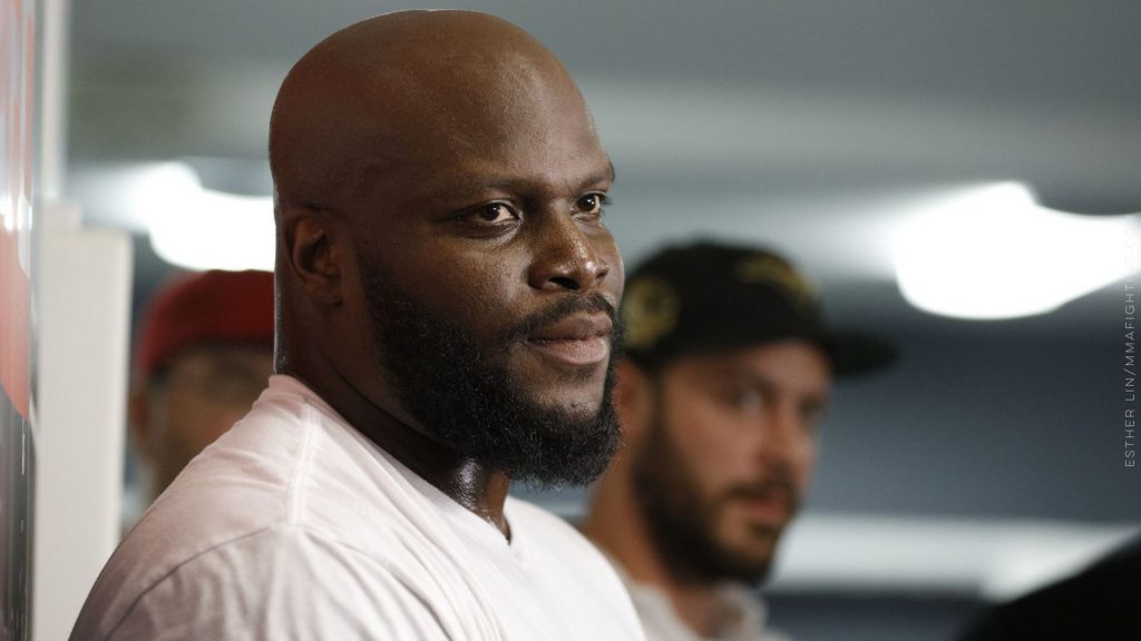 Derrick Lewis UFC fighter at presser