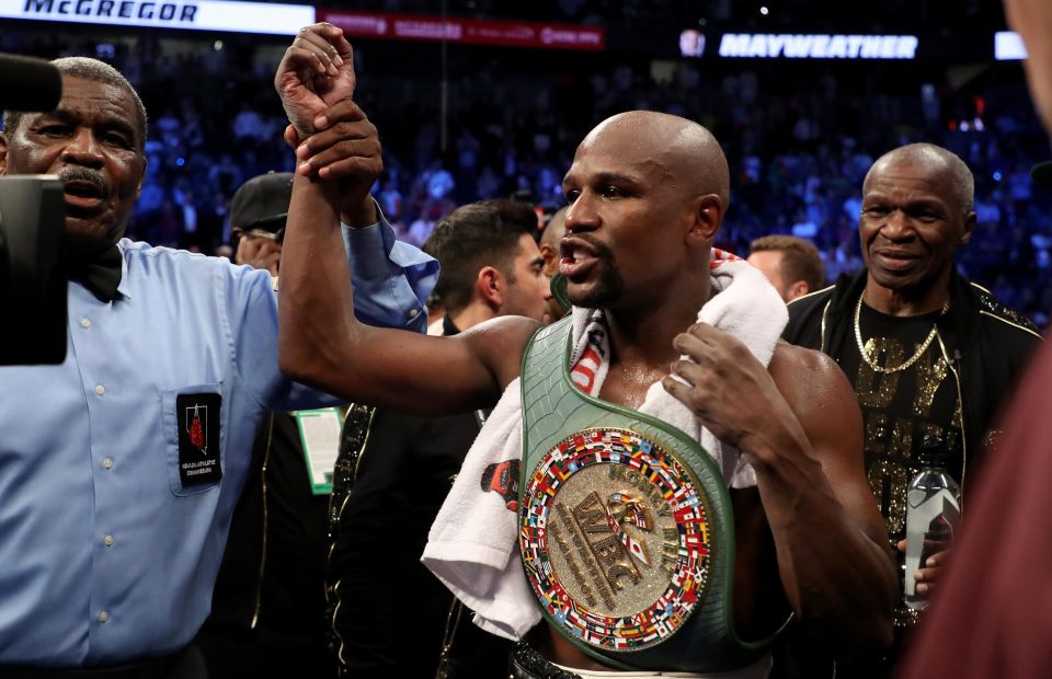 Mayweather declared winner