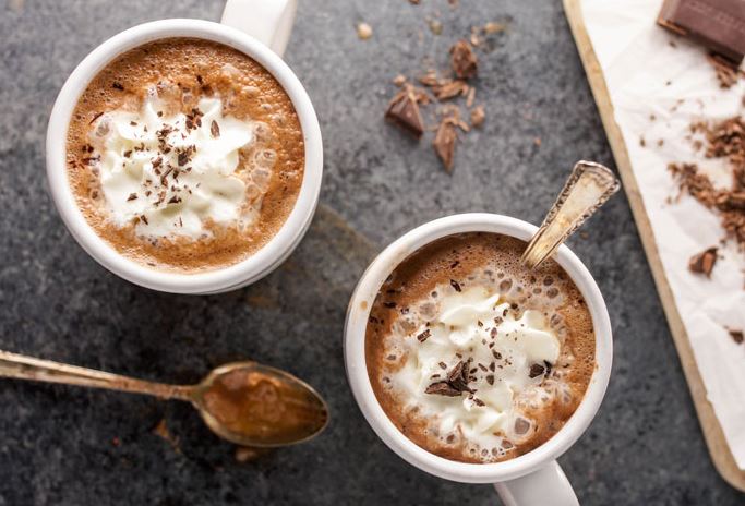hot chocolate mixing