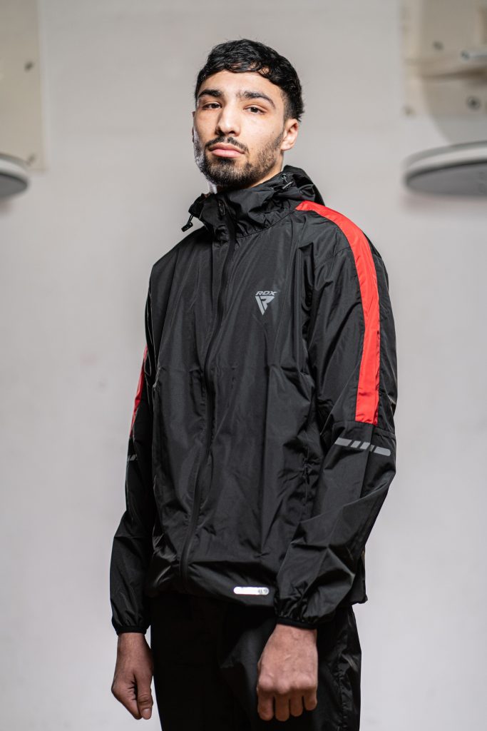 Athlete in Sauna Suit