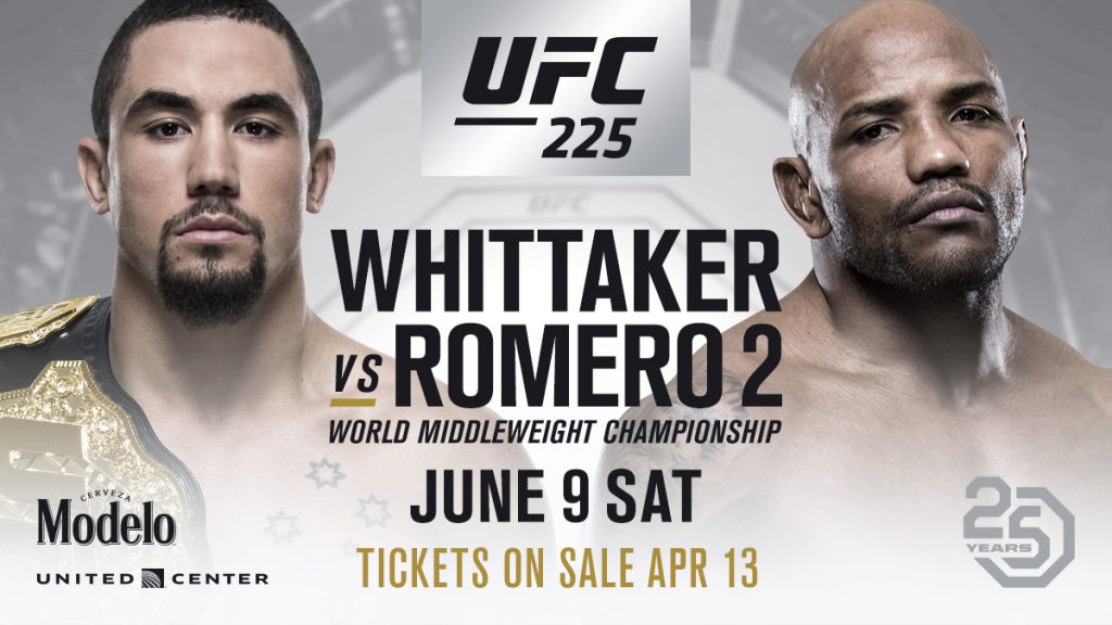 UFC 225 – Robert Whittaker vs. Yoel Romero Fight Preview