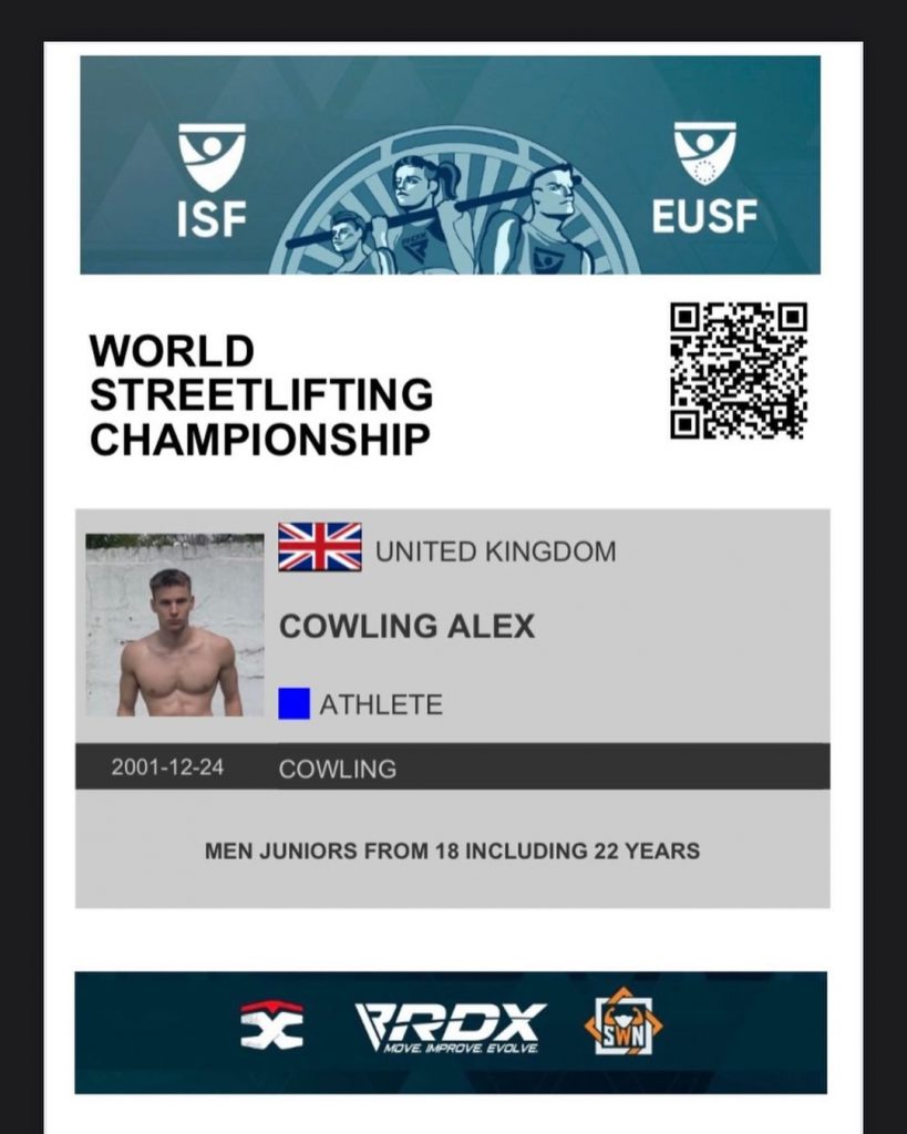 Alex Cowling receiving certificate 