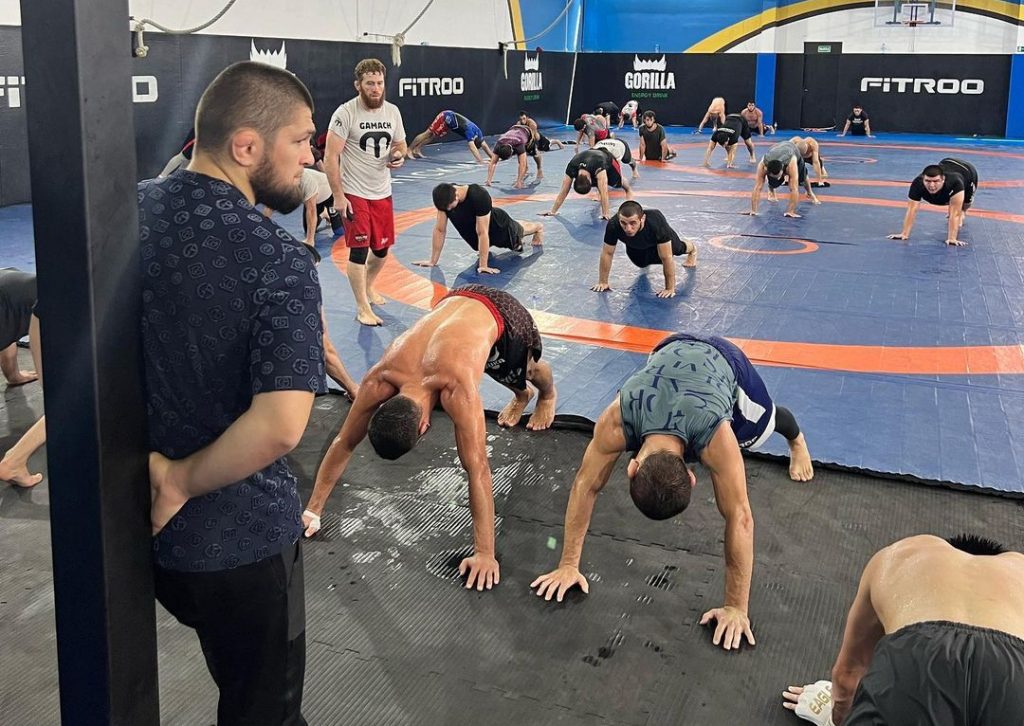 Khabib workout plan in progress