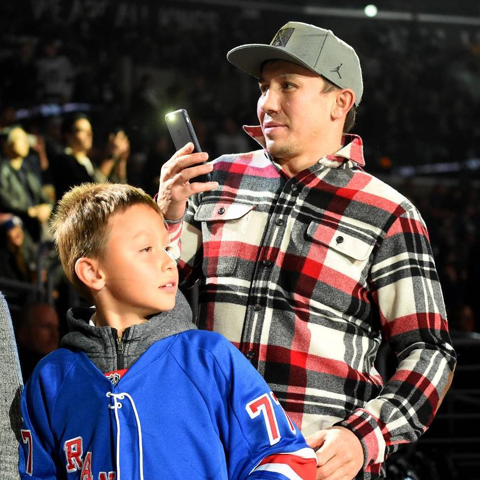 Gennady with his son