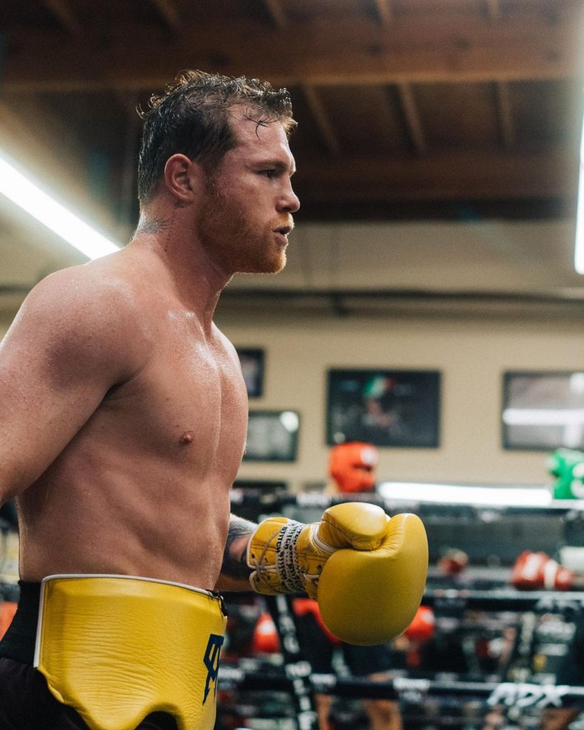 Canelo Álvarez workout plan in progress