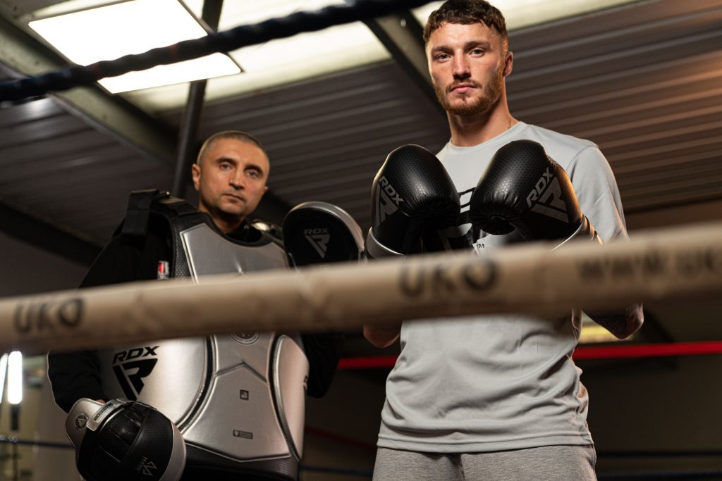 wearing chest guard while sparring
