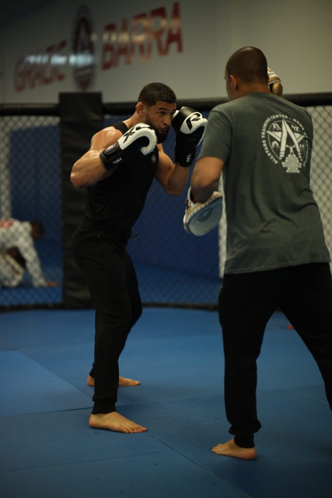 Khamzat with His Personal Trainer