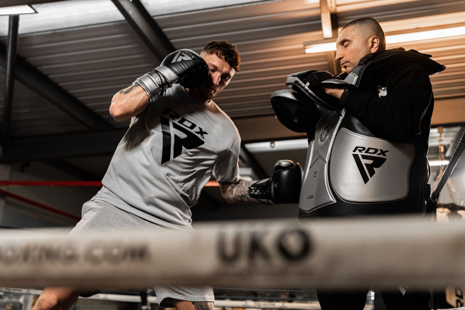 Zach Parker with His Trainer