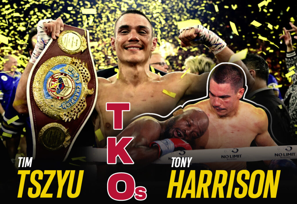 Tim Tszyu TKOs Tony Harrison to Become the New Interim WBO Junior Middleweight Champion