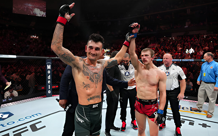 Max Holloway vs Arnold Allen Official Score Card