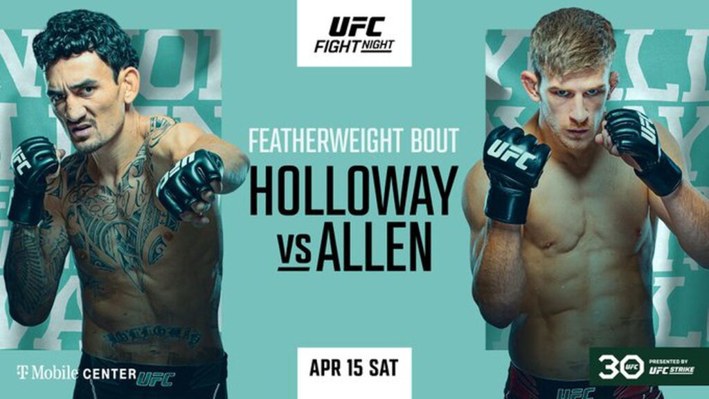 UFC Fight Night: Max Holloway Dominates Arnold Allen, Proving He’s Still Featherweight Royalty