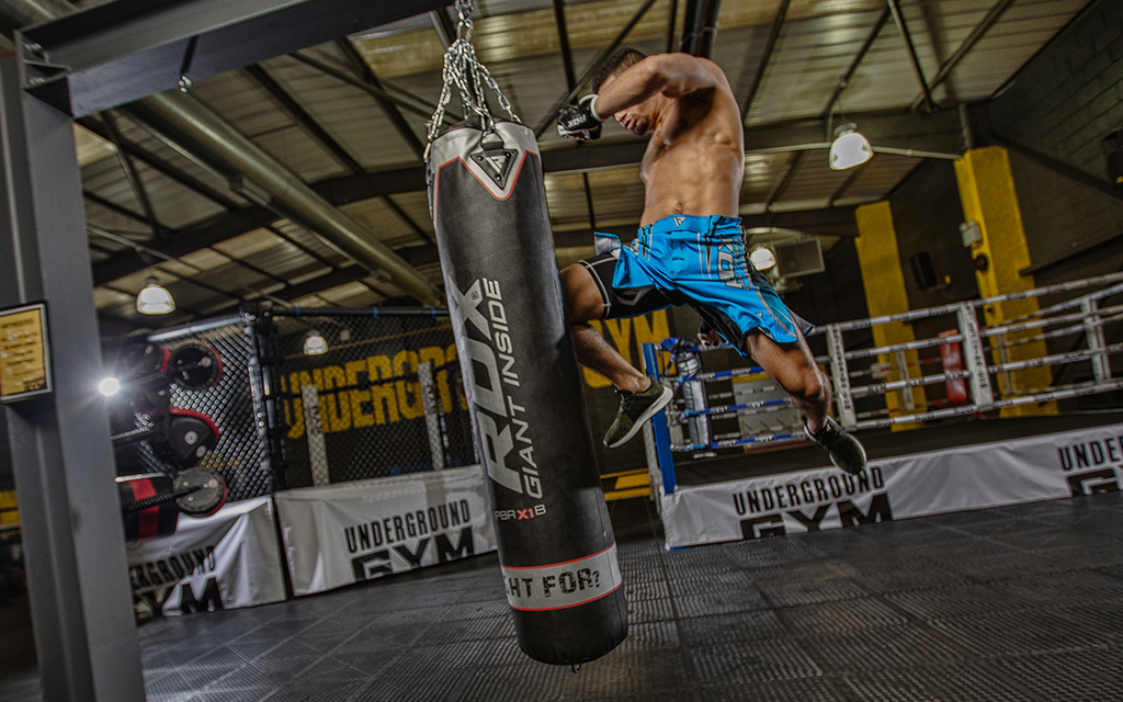 Kicking Heavy Bags