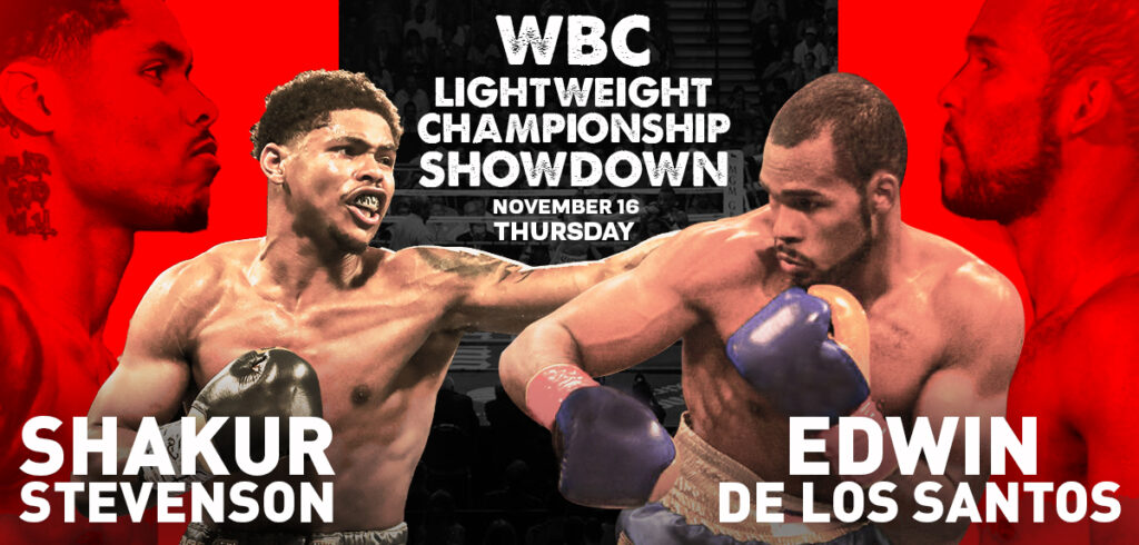 Shakur Stevenson vs Edwin De Los Santos Showdown