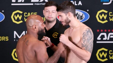 Cage Warriors 173: Featherweights on weight in San Diego Wilson Reis and Bruno Souza