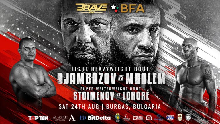 Battle of the giants: Maalem vs. Djambazov to headline BRAVE CF 86 in Bulgaria Brave CF 86 poster