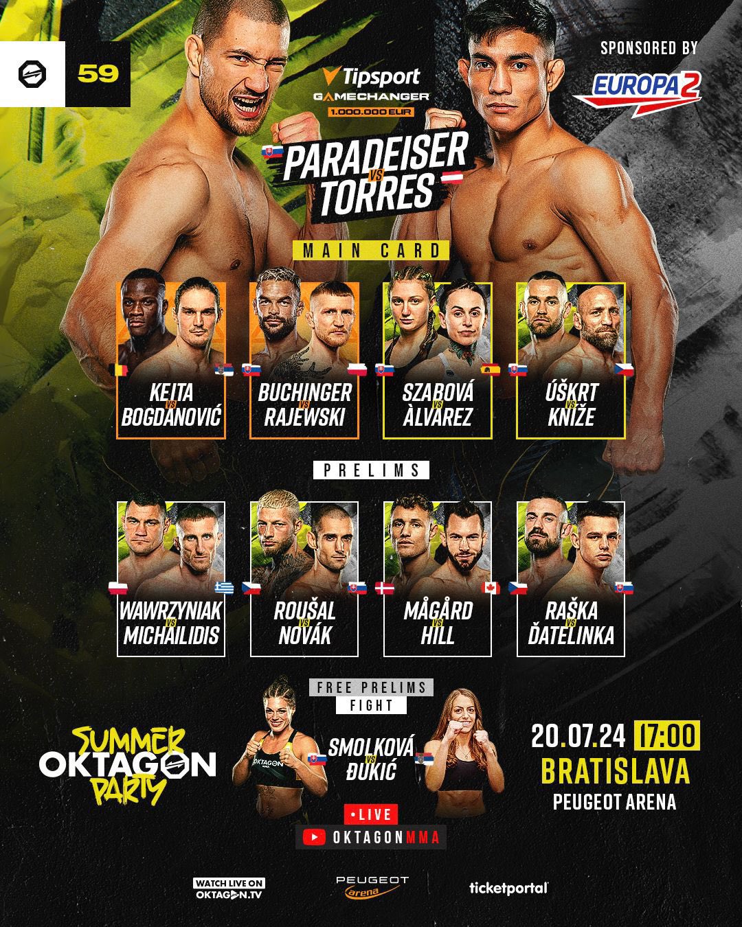 Oktagon 59 fight card