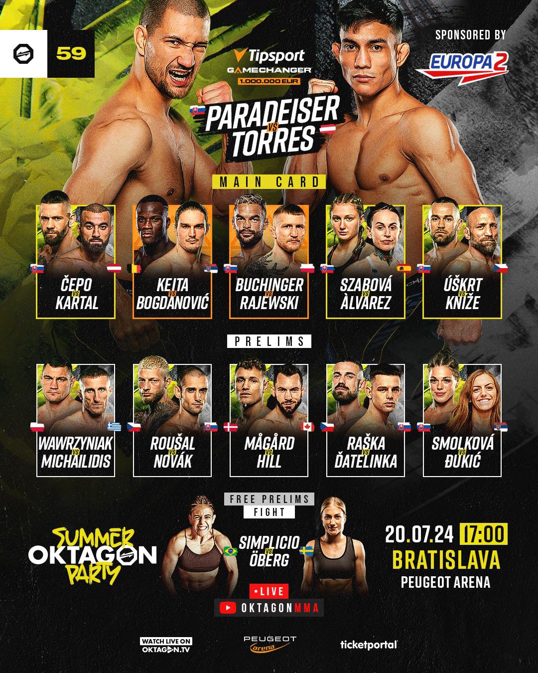 Oktagon 59 fight card