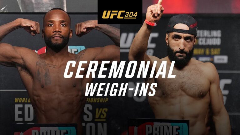 UFC 304: Ceremonial weigh-ins – RECAP