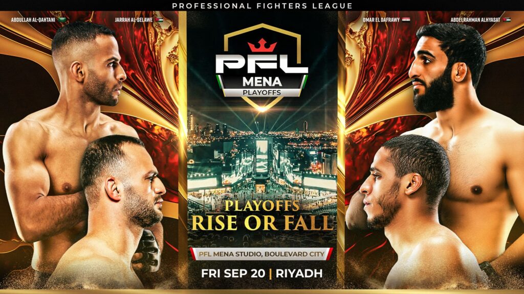PFL MENA Playoffs: Al-Qahtani to face Alhyasat in semi-final main event PFL MENA Playoffs Poster