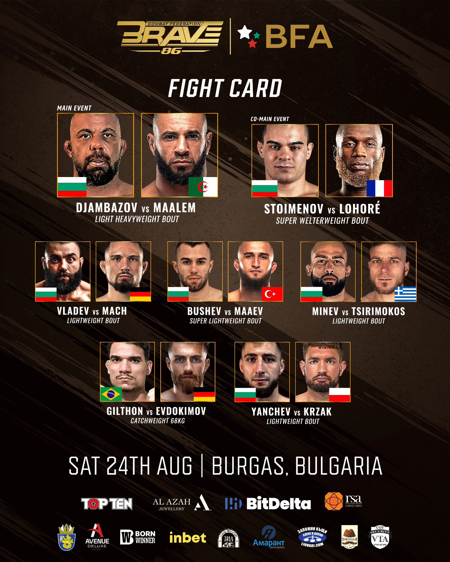 BRAVE CF 86 fight card