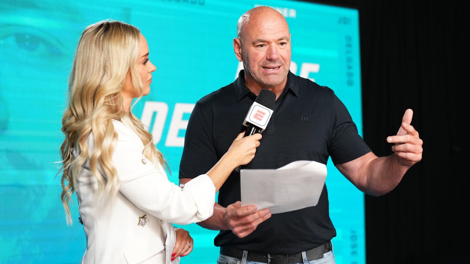 Dana White and Laura Sanko