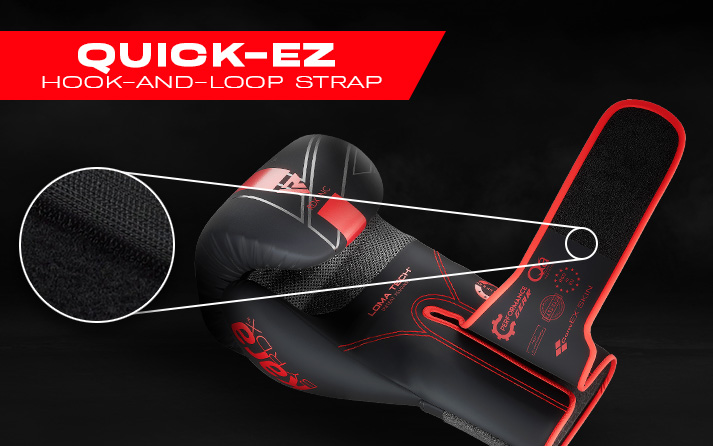 kara boxing gloves quick ez hook and loop strap