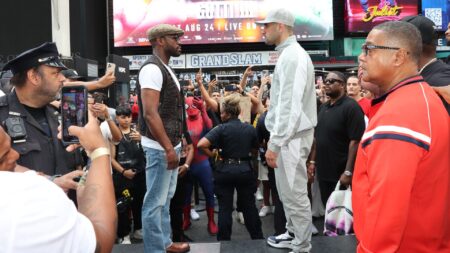 Floyd Mayweather ready to put on a show in Mexico against John Gotti III Floyd Mayweather and John Gotti III