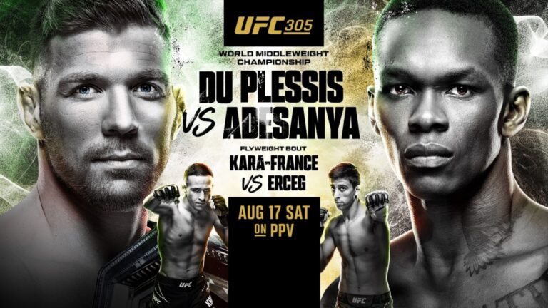 UFC 305 poster