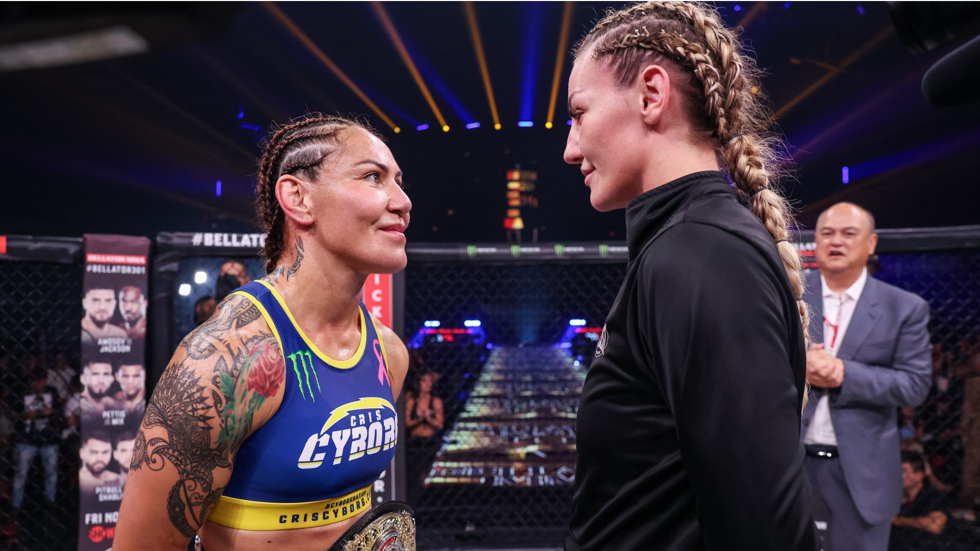 Cris Cyborg and Leah McCourt
