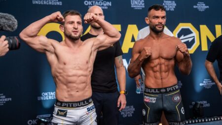 Oktagon 60 weigh-ins: All 22 fighters make weight in Oberhausen Lom-Ali Eskiev and Ivan Buchinger