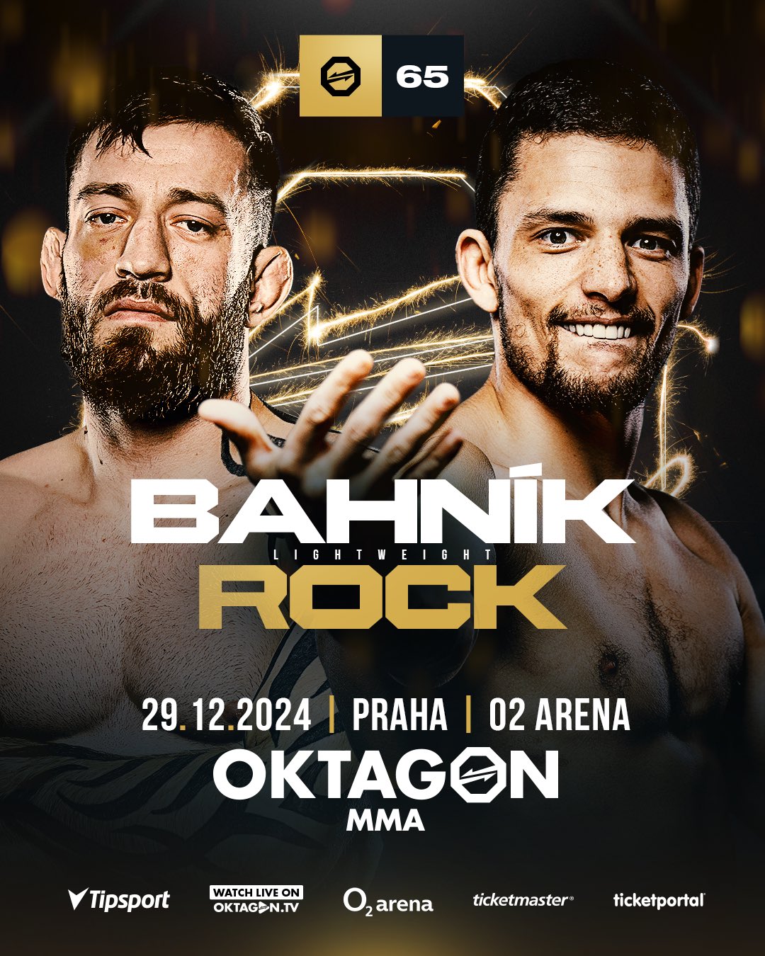 Oktagon 65: Bahnik vs. Rock poster