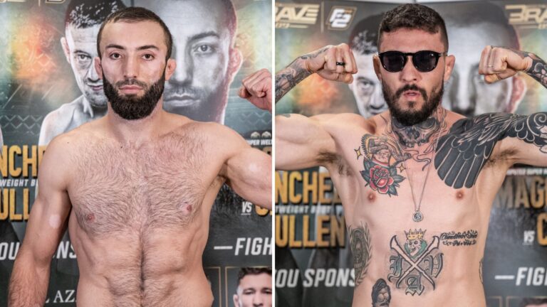 BRAVE CF 89: Kamal Magomedov and Luiz Cado on weight for super welterweight title clash in Tenerife Kamal Magomedov and Luiz Cado