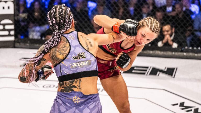 Monika Kucinic and Fabiola Pidroni earn mid-event bonuses after instant classic at BRAVE CF 88 Monika Kucinic vs. Fabiola Pidroni