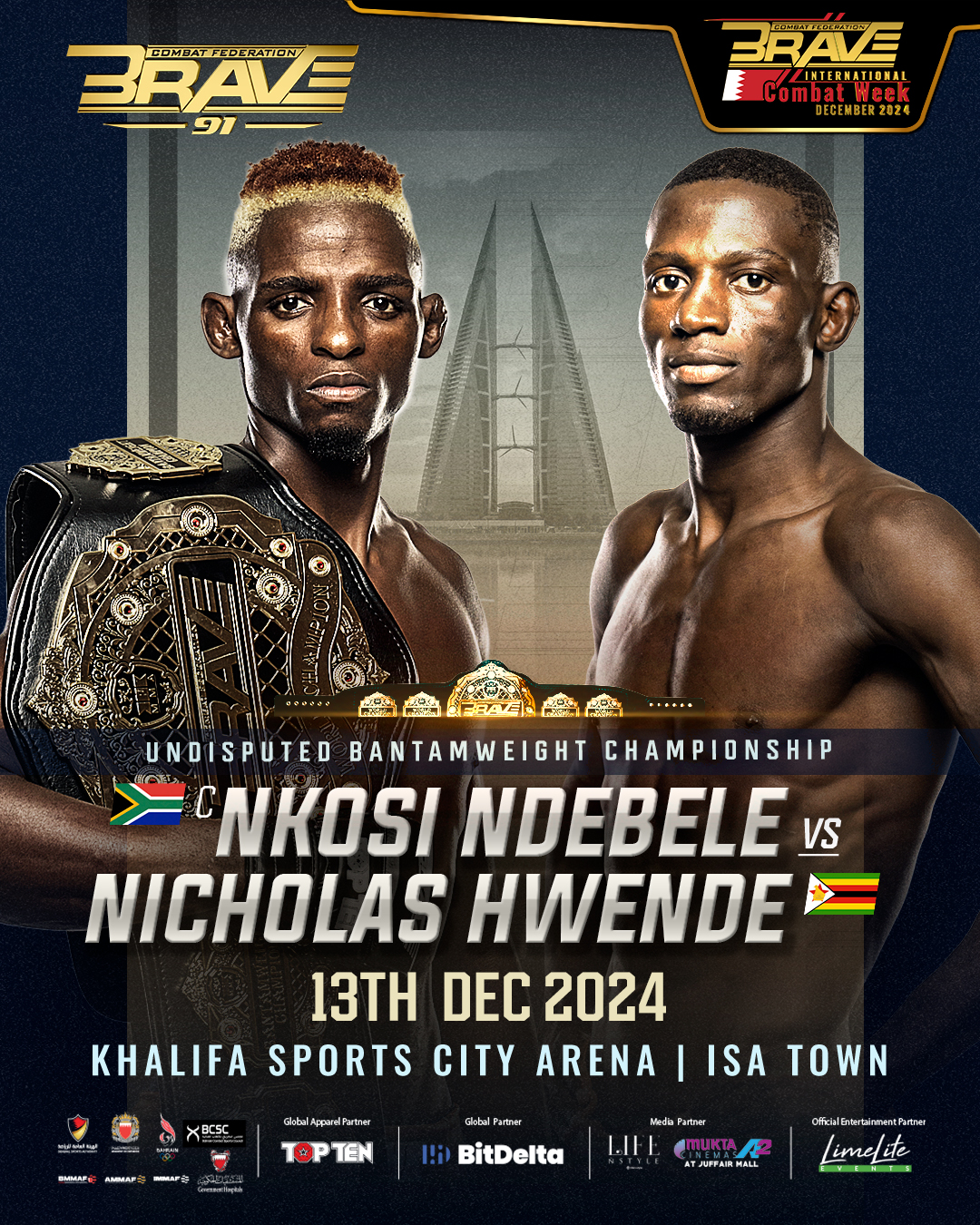 BRAVE CF 91: Ndebele vs. Hwende poster