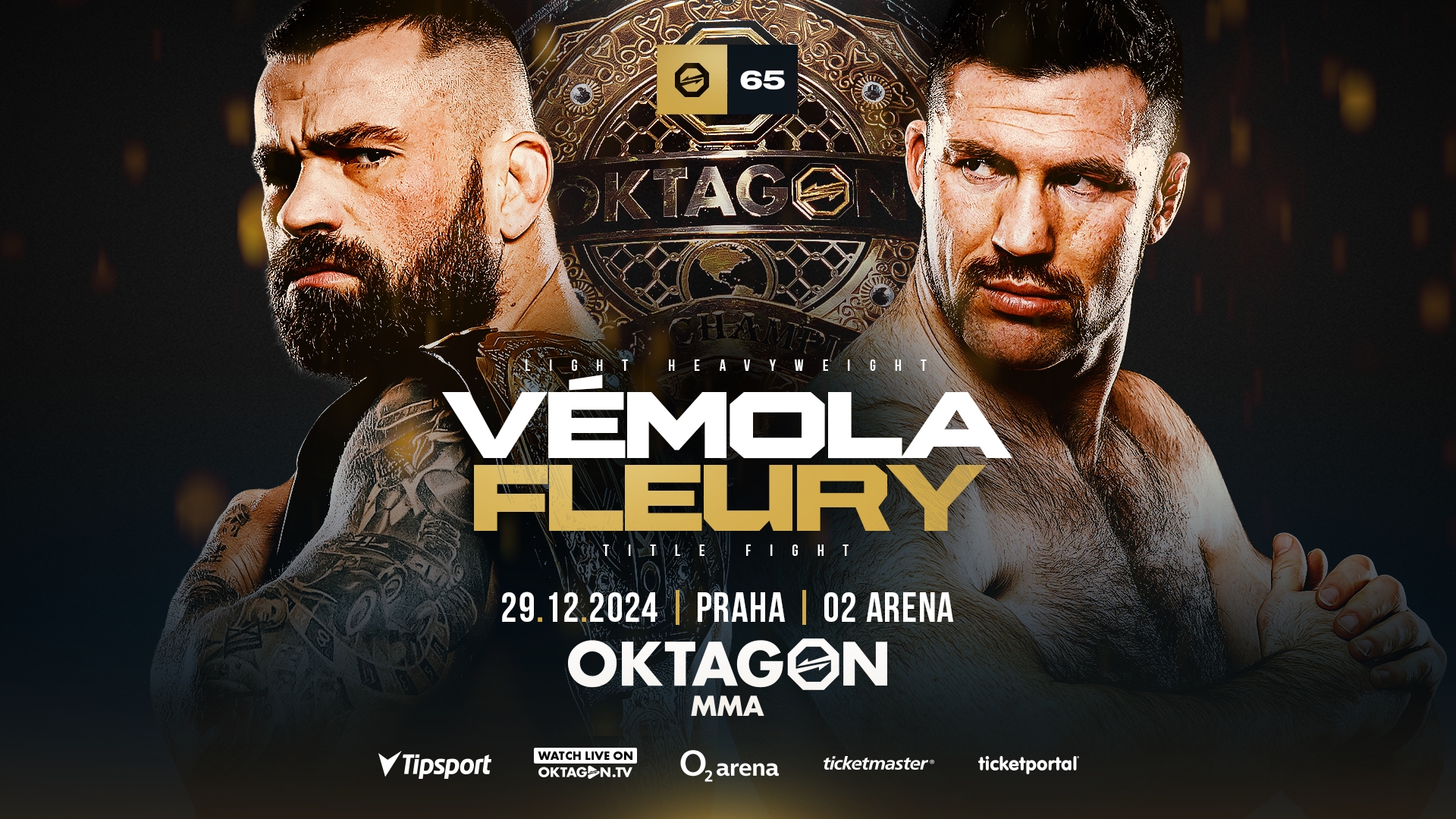 Karlos Vemola vs. Will Fleury fight poster