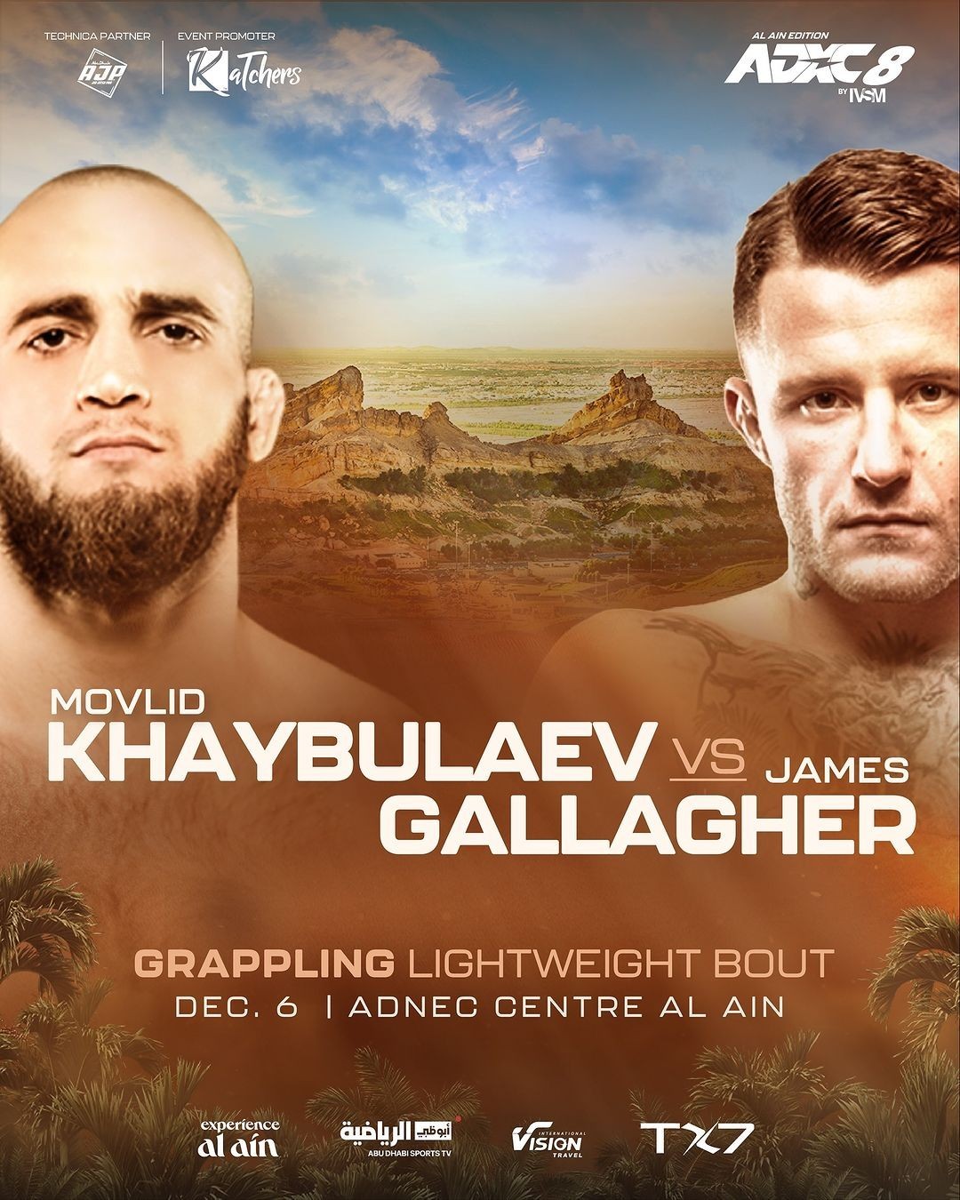 Movlid Khaybulaev vs. James Gallagher ADXC 8 poster