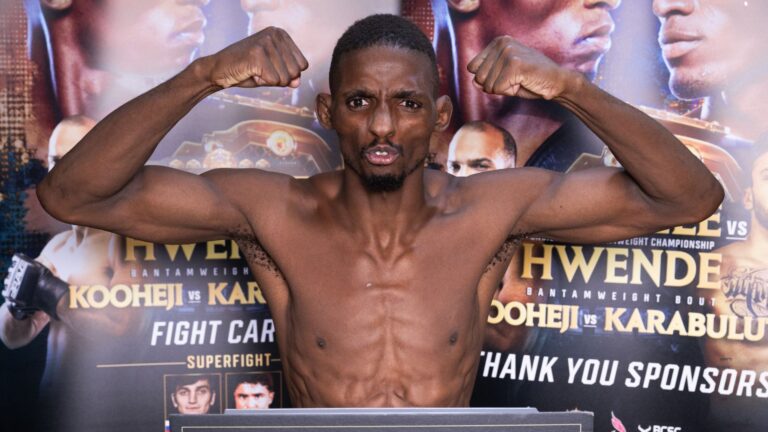 BRAVE CF 91: Nkose Ndebele and Nicholas Hwende hit championship weight for title clash Nkosi Ndebele