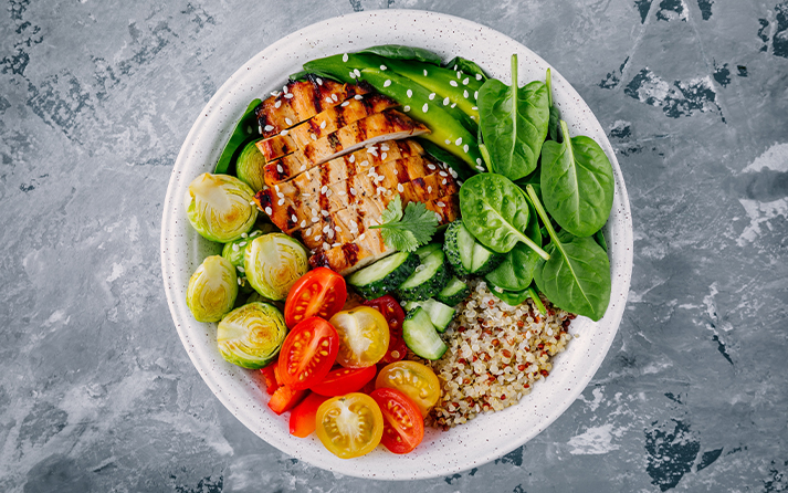 Grilled Chicken with Quinoa 