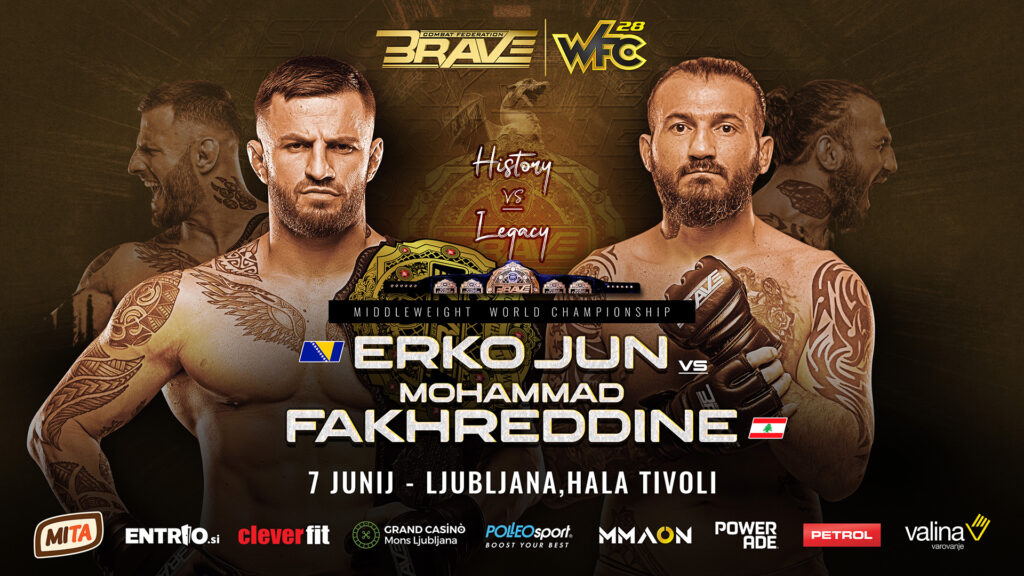 BRAVE CF 95: Erko Jun to face Mohammad Fakhreddine for middleweight title BRAVE CF 95 poster