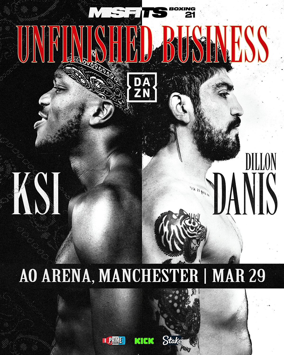 KSI vs. Dillon Danis poster