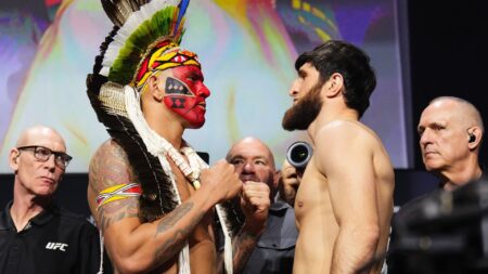 Alex Pereira and Magomed Ankalaev