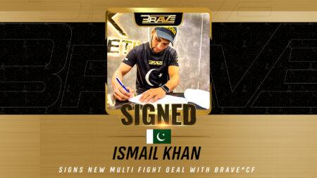 Pakistani flyweight star Ismail Khan signs multi-fight deal with BRAVE Combat Federation ismail khan sign with combat federation