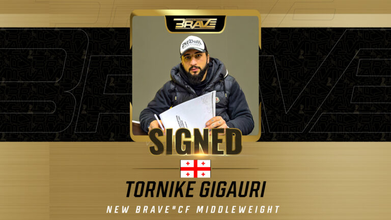 Undefeated Georgian middleweight Tornike Gigauri signs with BRAVE Combat Federation Tornike Gigauri