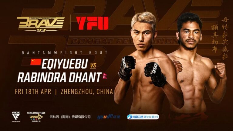 Nepal’s fighting pride: Can Rabindra Dhant shock the world at BRAVE CF 93? BRAVE CF 93: Eqiyuebu vs. Dhant