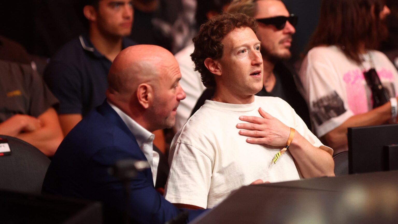 Dana White and Mark Zuckerberg