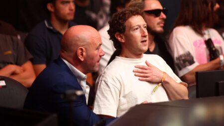 Dana White and Mark Zuckerberg