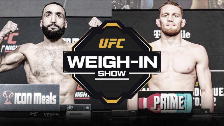 UFC 315 weigh-in show