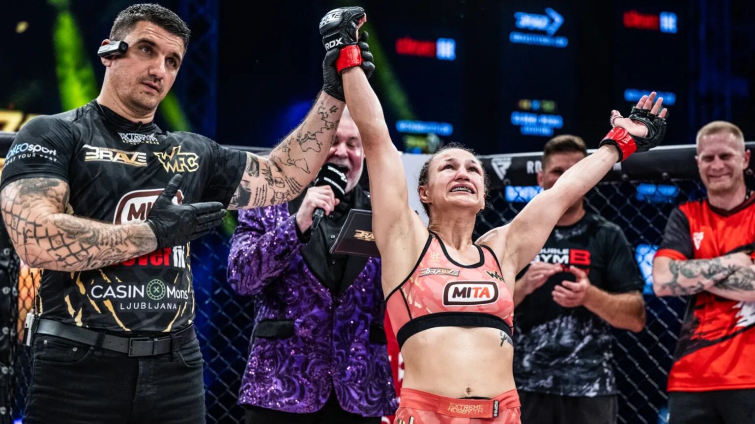 Monika Kucinic shines with TKO victory over Bagishvili at BRAVE CF 96 Monika Kucinic