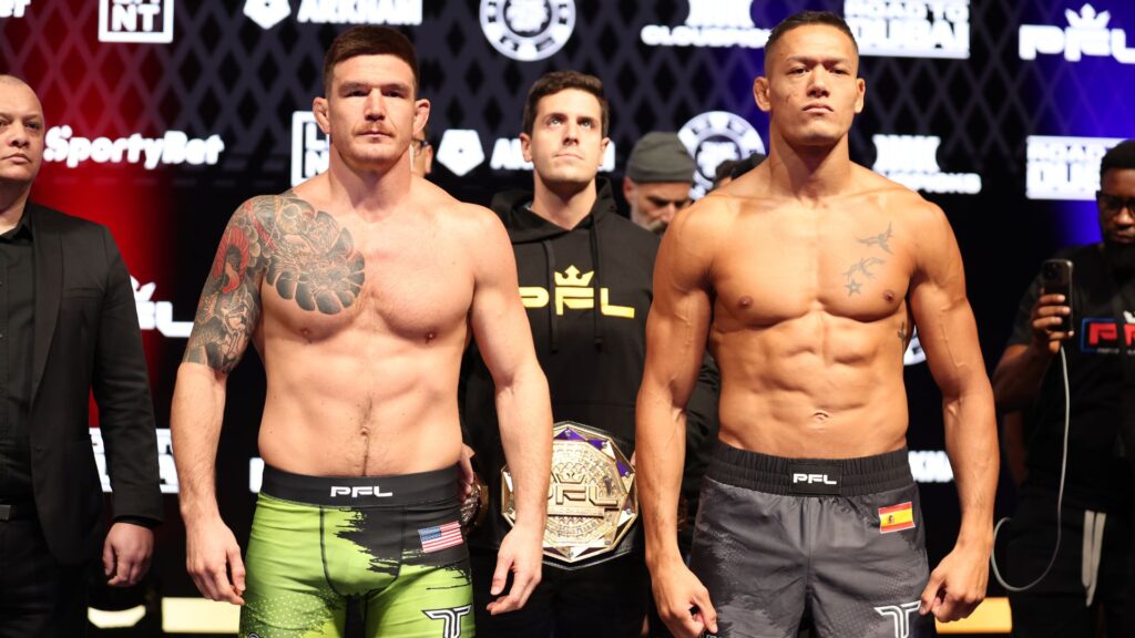 PFL Champions Series / PFL Africa 1 official weigh-in results Johnny Eblen and Costello van Steenis