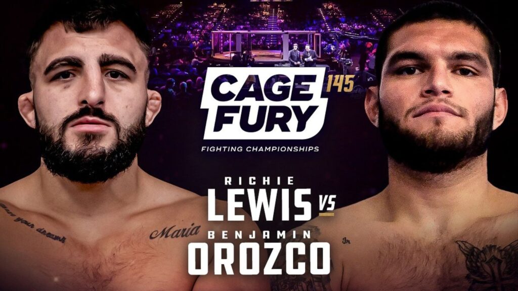 CFFC 145: Former LFA champ Richie Lewis claims homecoming win on CFFC debut CFFC 145: Lewis vs Orozco poster
